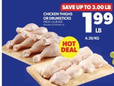 HOT DEAL on CHICKEN THIGHS OR DRUMSTICKS