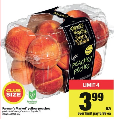 Farmer's Market yellow peaches